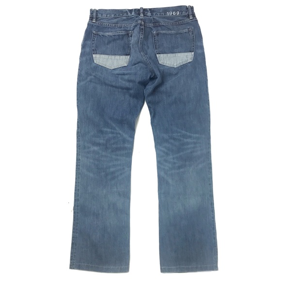 GAP Men's Straight Leg Jeans with Two Tone Pockets - Picture 1 of 7